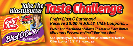 Blast 'O Butter Taste Challenge