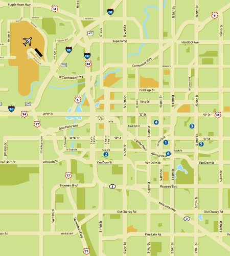 map of lincoln